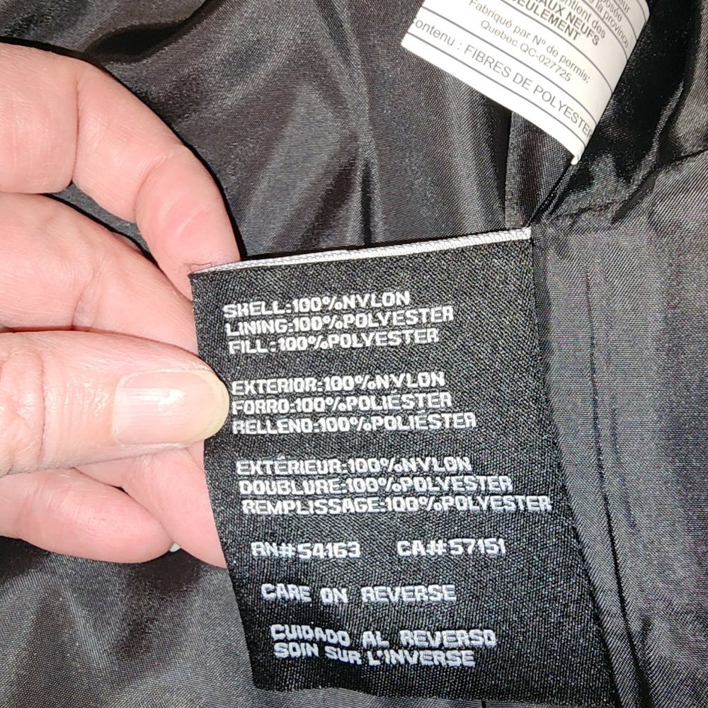 Guess Women's Hooded Puffer Coat Black, Size Large - Picture 10 of 12